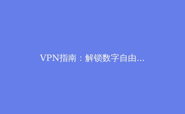 VPN指南：解锁数字自由的五大关键选择与隐私保卫战 - 3