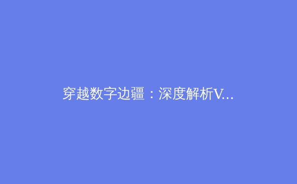 穿越数字边疆：深度解析VPN技术演进与全球网络安全新格局 - 3