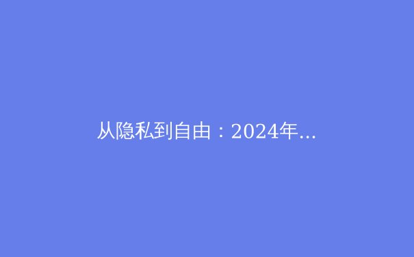 从隐私到自由：2024年VPN技术演进与全球网络环境深度解析