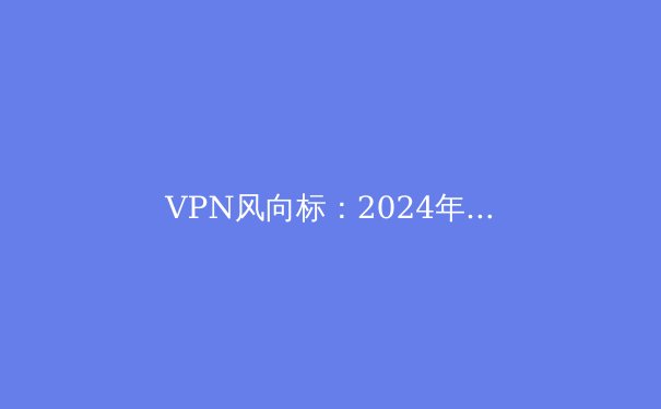 VPN风向标：2024年隐私保护、解锁流媒体与跨境安全的深度解析 - 3